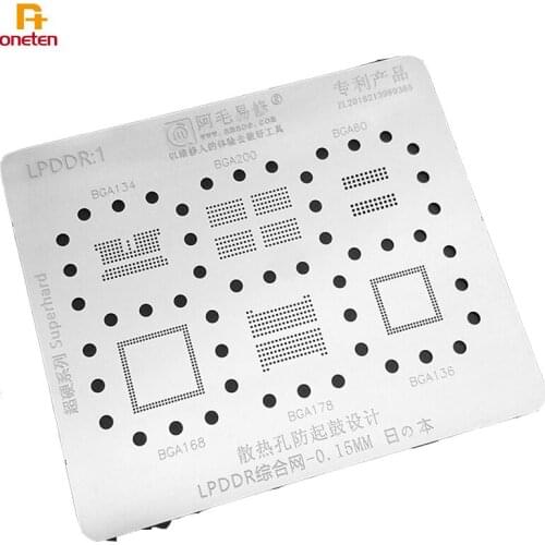 Amao BGA Reballing Stencil For HUAWEI Honor 9 Room BGA134 BGA200 BGA60 BGA168 BGA178 BGA136 Plant Net