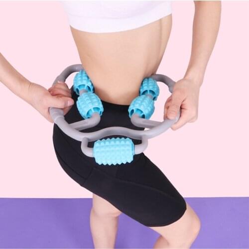 Leg Arm Trainer Muscle Relaxer Calf Ring Leg Clamp Roller Massager Yoga Leg Foam Roller Fitness Comprehensive Training Device