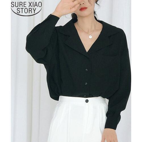 Spring/autumn ladies tops blusas mujer de moda 2021 blusa feminina chiffon long sleeve OL shirts womens tops and blouses 6076 50