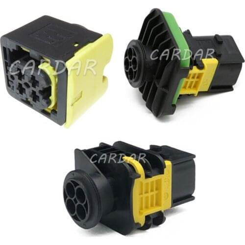 1 Set 3.5mm Tyco Amp 4 Pin 1-1418390-1 1-1703818-1 Waterproof Automotive Electric Oxygen Sensor Connector