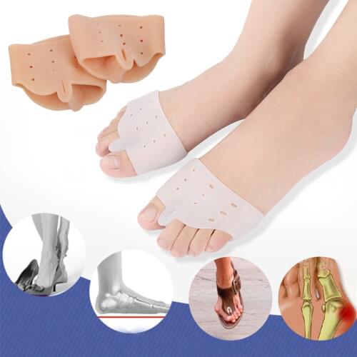 2 Colors 1Pair Bone Orthopedic Bunion Correction Pedicure Silicone Hallux Valgus Corrector Braces Toes Separator Feet Care Tool