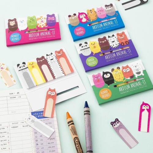 1PC New Creative Cartoon Fat Animal Notepad Note Book Memo Pads Sticky Notes Memo Set Gift Stationery Office Stationery Supplies