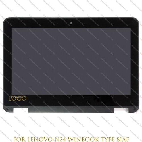 11.6" 1366*768 For Lenovo N24 Winbook Type 81AF LCD Touch Screen Digitizer Replacement Assembly With BezeL 5D10S70188