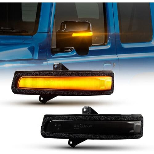 2Pcs LED Dynamic Amber Mirror Turn Signal Light Flowing Water Blinker For Suzuki Jimny 2019-2020 Mirror Indicator Repeater