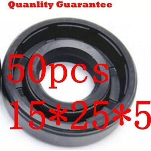 50PCS Oil Seal 15*25*5 fit Stihl 023 025 MS230 MS250 Replacement