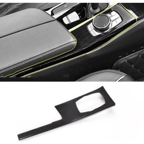 Real Carbon Fiber Car Center Console Mode Cover Panel Trim Accessories For BMW 5 Series G30 528li 530li 540li 2018 For LHD