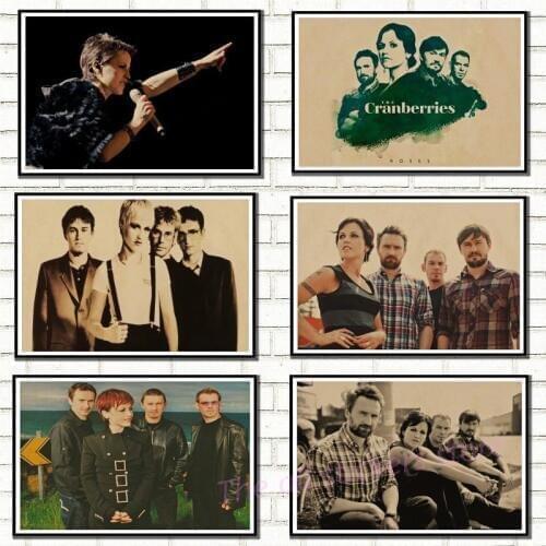 The Cranberries poster retro nostalgia kraft poster decorative painting wall sticker/6015
