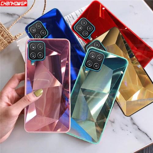 3D Laser Diamond Case For Samsung Galaxy A12 A32 A42 A52 A72 A21S A51 A71 A01 A11 A31 A41 A50 A70 A30 A40 A20 A10 Mirror Cover
