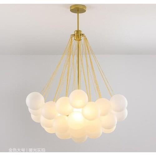 Europe Glass Chandelier Black Gold Ceiling Chandelier for Restaurant Dining room Decor Suspension Light Fixtures