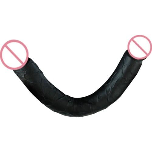 Hot Super Long Double Headed Dildos Lesbian Double Dick Ended Penetration Penis Flexible Realistic fetish Sex Toy for Women Gay