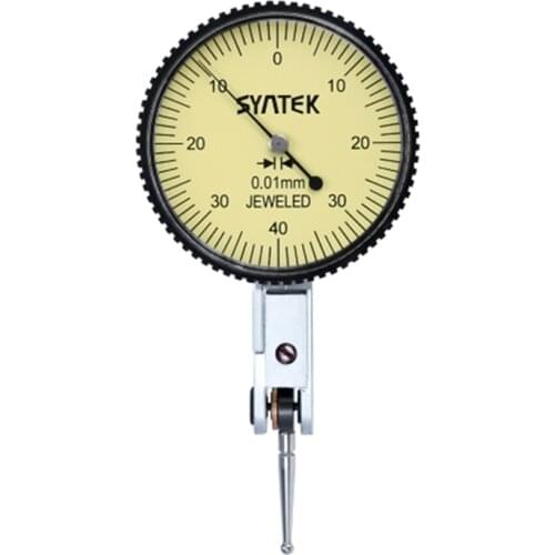 0.01mm Lever Indicator Analog Shockproof Continuous Dial Lever Indicator Test 0-0.8mm Dial Micrometer Gauge dial test indicator