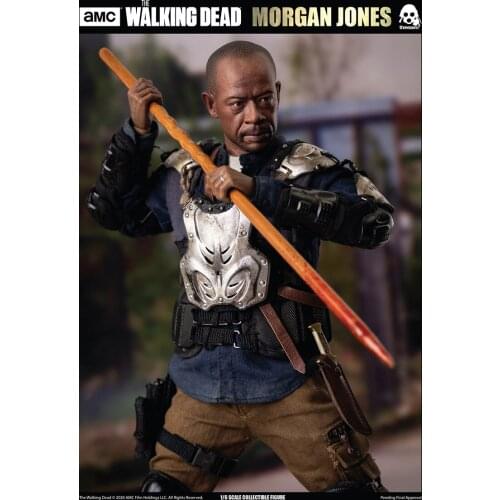 THREEZERO 3Z0099 1/6 The Walking Dead Morgan Jones12" Male Soldier Action Doll Full Set For Fans Collection I