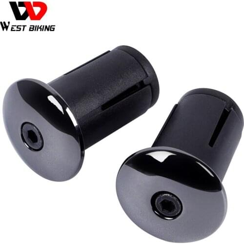 WEST BIKING Bicycle Grip Handlebar End Cap Lightweight Cycling MTB Road Bike Bar End Plugs For Bike Handlebar End Plugs 1 Pair