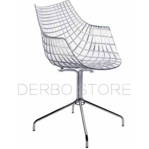 Fashion Modern Design Transparent Clear acrylic Fashion Crystal Dining Chair, Loft Diamond Chair, popular design furniture 1PC