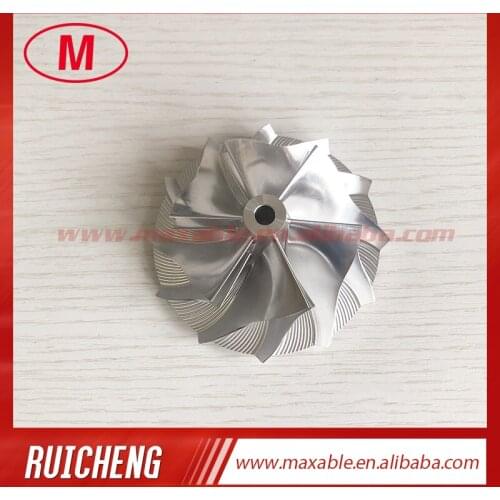Reverse 6+6 blades 57.04/76.13mm high performance turbo milling/aluminum 2618/billet compressor wheel