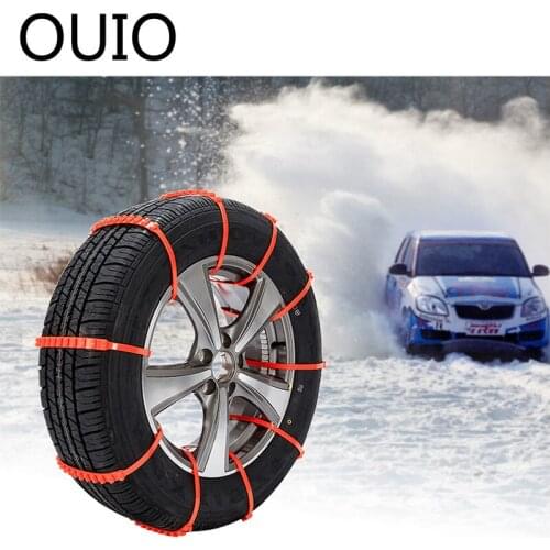 OUIO Car Tires Anti-skid Snow Chains For Suzuki Grand Vitara Jeep Grand Cherokee Hyundai Mitsubishi Outlander IX35 Creta IX25