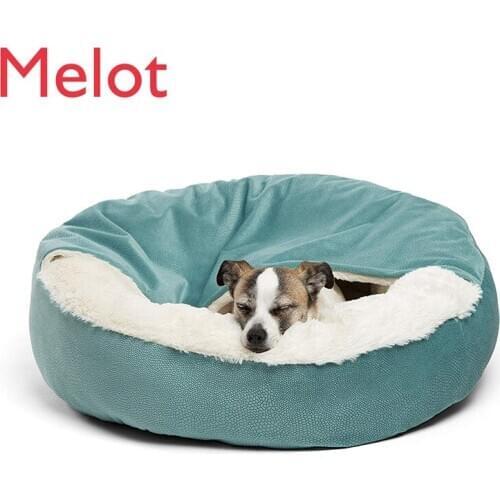 Luxury Household Deerskin Velvet Pet Bed Comforter Cat House Deep Sleep Cat Bed Kennel Small Dog Sofa Winter Dog Small Bed