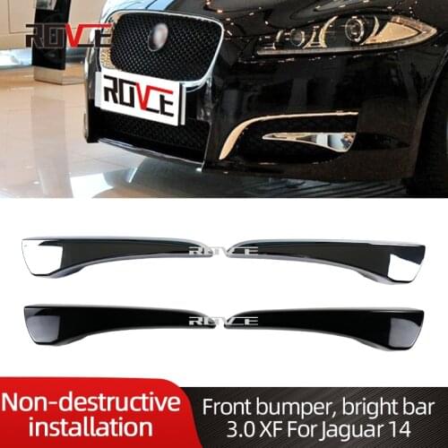 ROVCE Front Bumper Fog Lamp Bezel Molding Trim For Jaguar 3.0 XF 2014 C2Z16213 C2Z16217 C2Z20499 C2Z20503