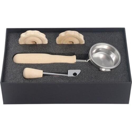 Coffee Machine Handle for Welhome 330 Espresso Stainless Steel Solid Wood Coffee Machine Modification Accessories