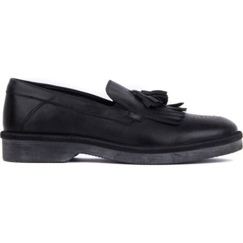 Sail-Lakers Black Men 'S Casual Leather Shoes