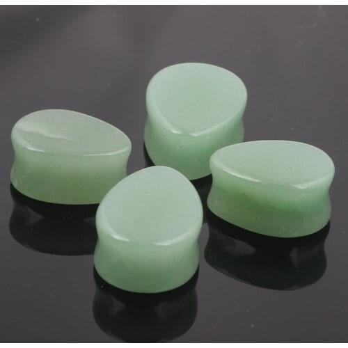 Teardrop Stone Shape Ear Plug Tunnel Ear Gauges Piercing Ear Stretcher Jewelry Opal body jewelry