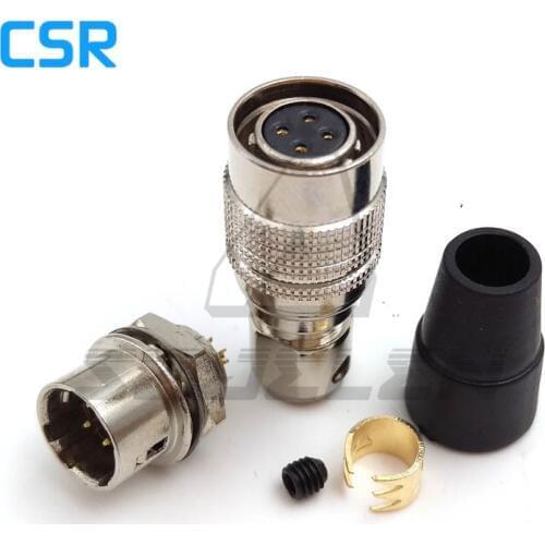 Hirose Connector 4pin coupler , HR10A-7P-4s/HR10A-7R-4p, 4pin Plug female and 4pin socket male