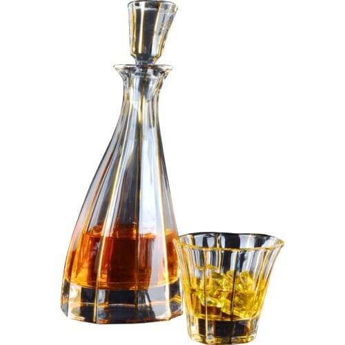 Modern Creative Luxury Personalized Whiskey Glass Bottle Collection Birthday Gift Set Design Whiskey Karaf Bar Wine Set Ec50jj