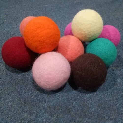 Chunky Wool Felt Balls handmade 8CM Round Ball Fit Ornament Christmas Tree Decoration 2pcs/Lot