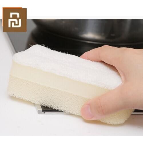 Xiaomi QuanGe 3-layer sponge brush household cleaning tool three-layer composite dishwashing brush Do not hurt your hand