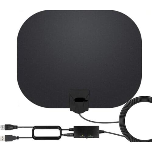 High Quality 4K 36dB High Gain HD TV DTV Box Digital TV Antenna 250 Miles Booster Active Indoor Aerial HD Flat Design