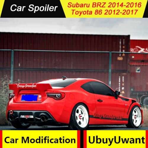 Carbon Fiber CAR REAR WING TRUNK LIP SPOILER FOR Toyota 86 GT86 / Subaru BRZ 2012 2013 2014 2015 2016 2017