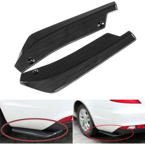 1 Pair Universal Rear Bumper Lip Angle Splitters Diffuser Decorative Protection Winglets Side Skirt Extensions Auto Parts