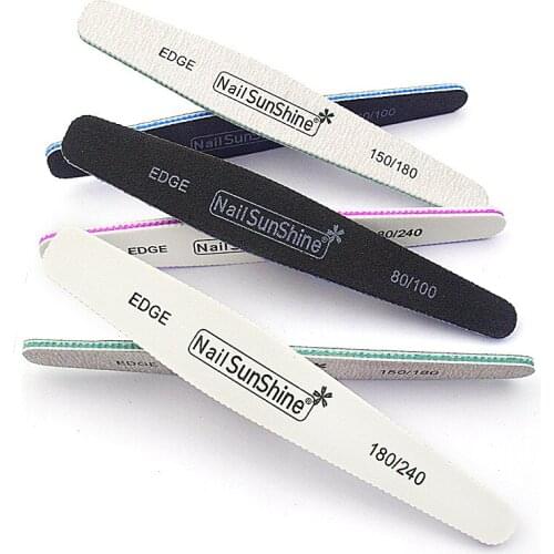 1pcs 100/180 Nail Files Sponge Pedicure Sanding Manicure Gel Polishing Files Block Professional DIY Nail Art Files Tools