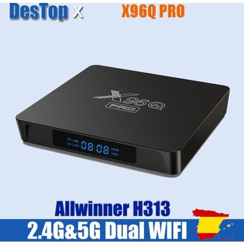 10PCS X96Q PRO 4K Android 10.0 Set Top Box 1GB+8GB/2GB+16GB WiFi Allwinner H313 Quad Core Smart TV Media Player EU/UK/US/AU Plug