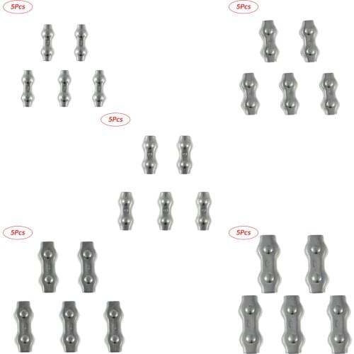 5Pcs Stainless Steel Wire Rope Retainer Cable Pole Clamp Fixer M2-M5 Metal Holder Clips Wire Cable Organizer Simple Grips Tools