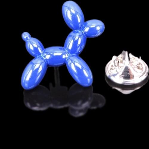 High-quality Brooch Lapel Pin For Successfu Men Pins Blue dog Colored Neckpin Collar Badge Jewelry Broche Clothing accessories