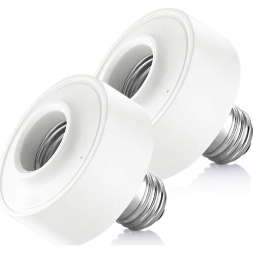 E26 E27 Smart WiFi Light Socket Lamp Holder Led Bulb Head Base Remote Switch Voice Control Compatible With Alexa Google Home