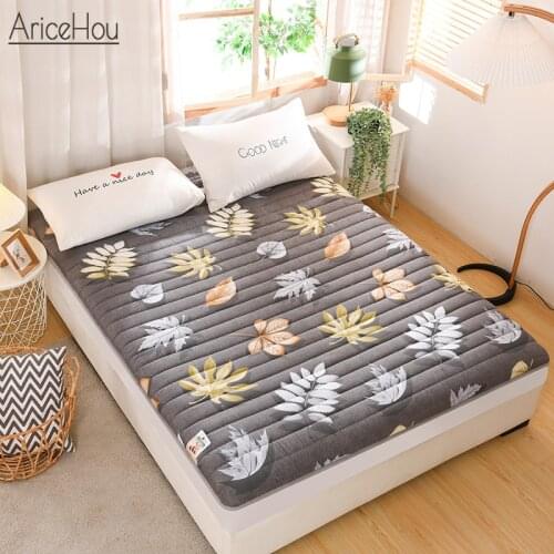 Skin-friendly Cotton Tatami Non-slip Mattress Thicken Mat Foldable Student Dormitory Mattress Soft Pad For Bed King Queen Size