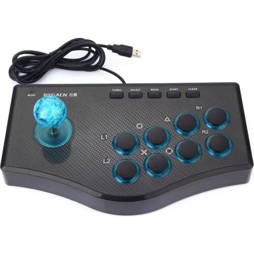 For PS3 Computer PC Gamepad Engineering Design Gaming Console 3 In 1 USB Wired Game Controller Arcade Fighting Joystick Stick
