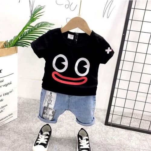 Boys Suits 2PCS Baby Boys Toddler T-shirt Tops Pants Summer Outfits Set Children Clothing Baby Boys Clothes Cartoon Sets