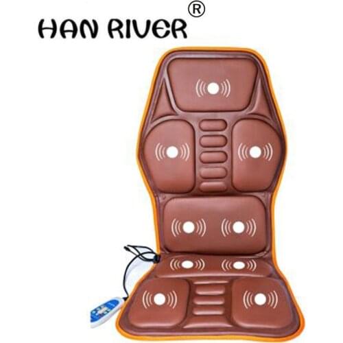 Car Home Office Full-Body Massage Cushion.Heat Vibrate Mattress.Back Neck Massage Chair Massage Relaxation Car Seat 12V