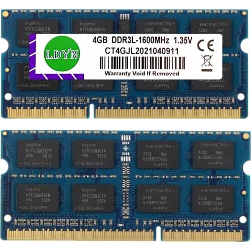 LDYN DDR3L Ram 2gb / 4gb / 8GB 1333MHZ 10600 1600MHZ 12800S Laptop Computer Memory Modul sodimm Latpop ram ddr3 1.35V 204PIN