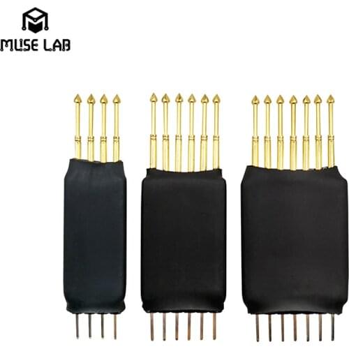 2.0mm/2.54mm Probe Thimble Probe Tool Programming Download Burning Hand Pressed PCB Test Inspection Fixture Tool 4-8Pin