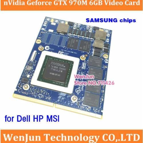 Dell Alienware HP MSI Inch Laptop nVidia GeForce GTX970M GTX 970M MXM 6GB GDDR5 Graphics Card Video Card board N16E-GT-A1