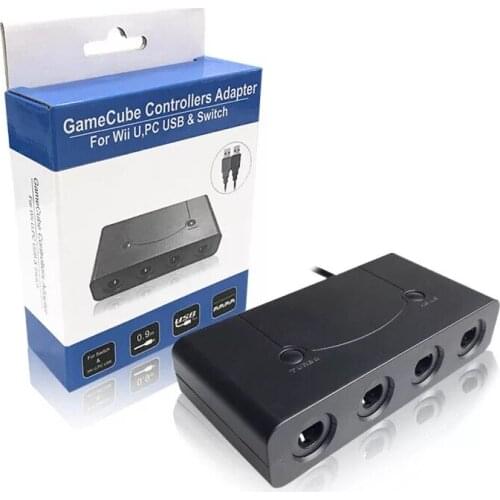 New version 2in1 usb GC gamecube controller adapter converter for wiiu console pc ns switch to play super smashbros