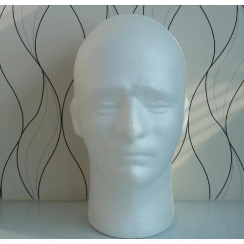 54cm Circumference Men PVC Mannequin Manikin Head Model for Cap Wig Hat Display Perfect For Shop Display Drop shipping