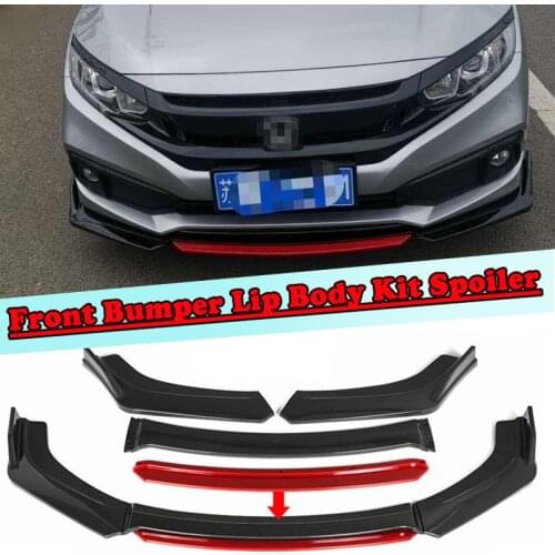 Fit For Honda Civic FC 2016-2019 3pcs 4pcs front lip Bumper