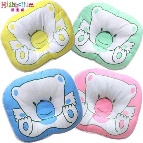Pillow Newborn Bear Cartoon Head Shape Pillow Soft Positioner For Infant Flat Head Pillow Baby Support Cushion Lovely HB BABY