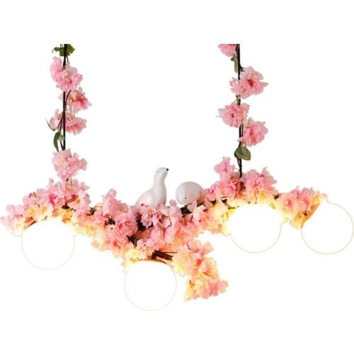 Industrial music bar bird plant pendant lights living room kitchen theme dining room vintage decorated pendant lamps lighting