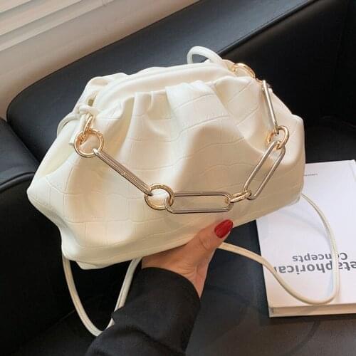 Luxury Designer Cloud Crossbody Bags For Women 2021 Winter New Lady High Quality PU Leather Handbags Shoulder Bag Shopping Purse